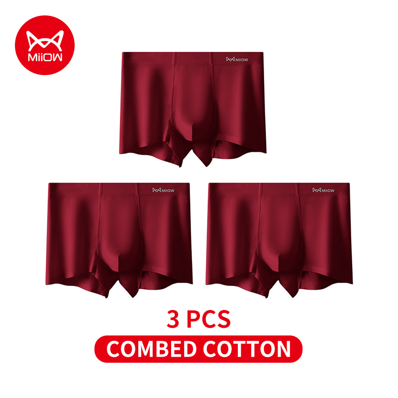 MiiOW 3Pcs Autumn Winter Cotto - огляд і ціна Boxer Brief Pack Cotton